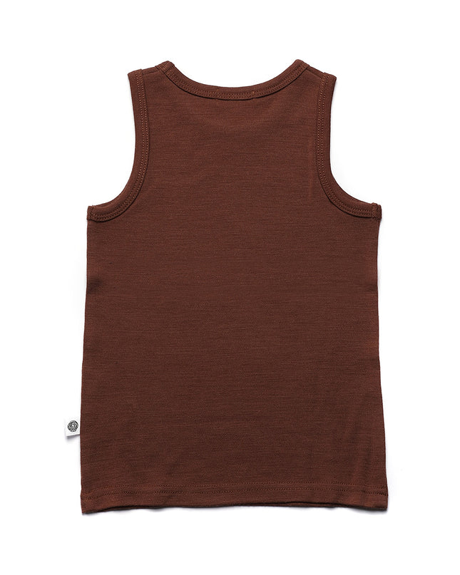 Children's woolen shirt - Merino wool - Cinnamon