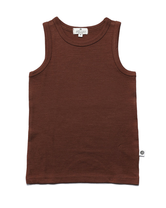 Children's woolen shirt - Merino wool - Cinnamon