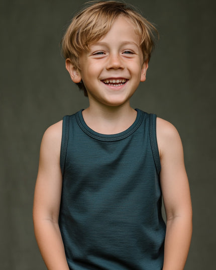 Children's woolen shirt - Merino wool - Orion Blue