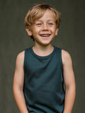 Wollen Kinderhemd - Merinowol - Orion Blue
