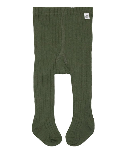 Woolen baby children's tights - Merino wool - Light Avocado