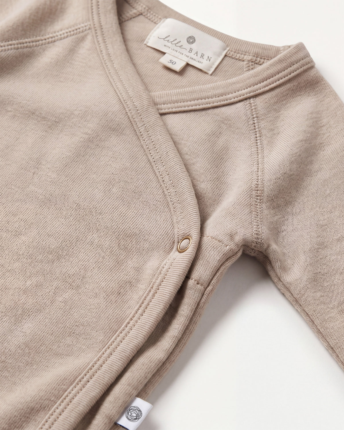 Uld Omlægromper lange ærmer – Merinould - Oxford Tan