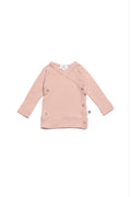 Baby wollen overslagtrui – Merinowol  - Misty Rose