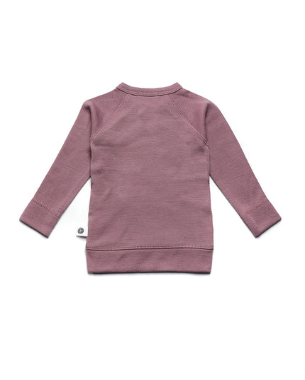 Baby wollen overslagtrui – Merinowol  - Grape Shake