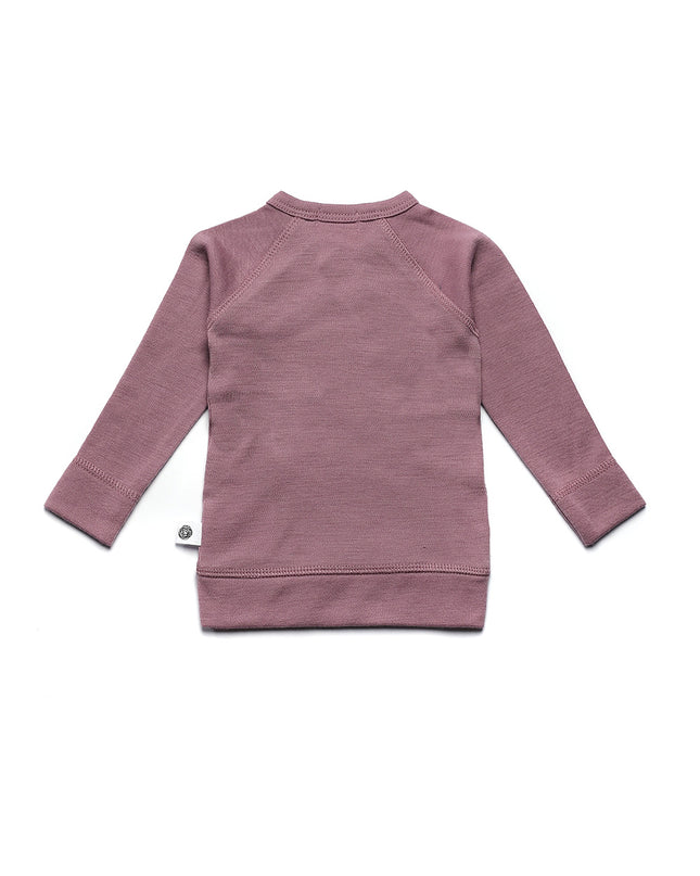 Baby wollen overslagtrui – Merinowol  - Grape Shake