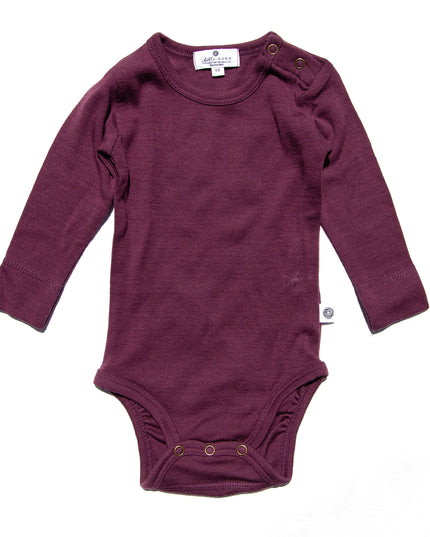 Wollen Romper lange mouw - Merinowol - Crushed Violets