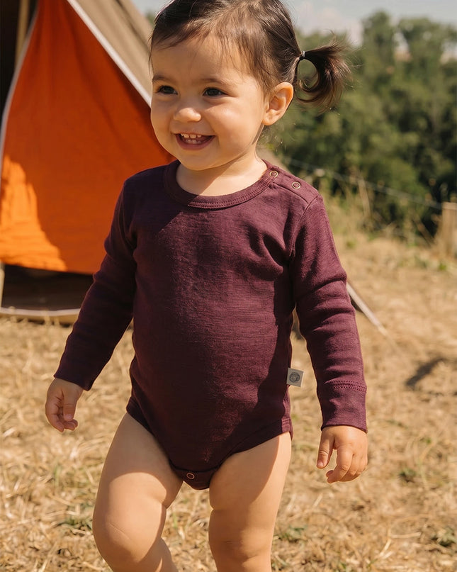 Wollen Romper lange mouwen - Merinowol - Fig