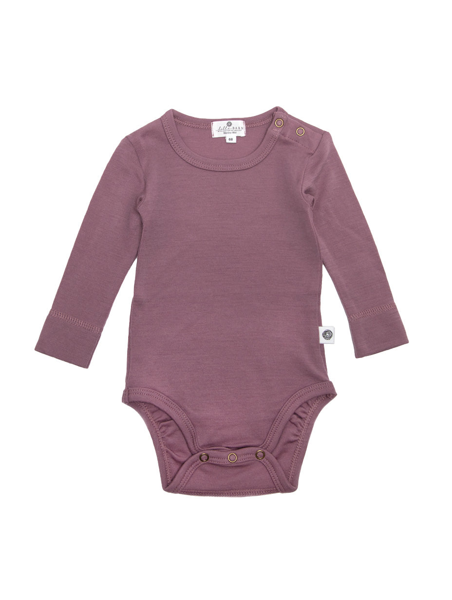 Wollen Romper lange mouwen - Merinowol - Grape shake