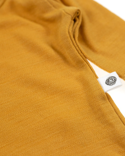 Wollen Romper lange mouw – Merinowol - Harvest Gold