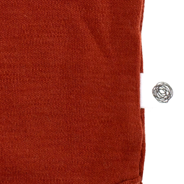 Wollen Romper korte mouwen – Merinowol - Burnt Henna - Lille Barn - With ♥ for the smallest