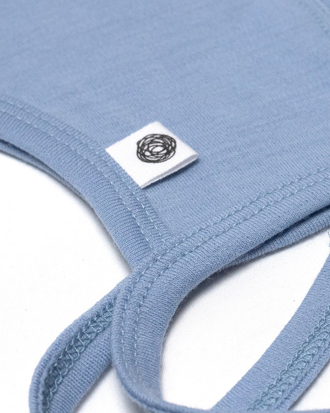 Baby wollen strikmuts – Merinowol - Blue Fog