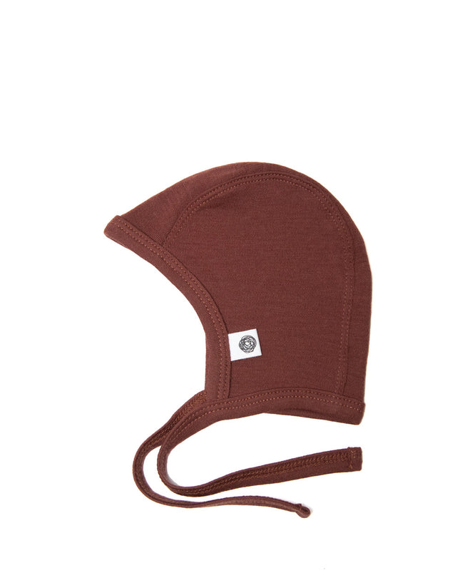 Baby wollen strikmuts – Merinowol - Cinnamon