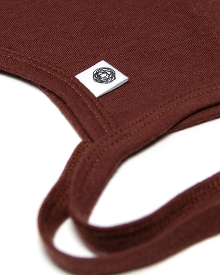 Baby woolen bow hat – Merino wool – Cinnamon