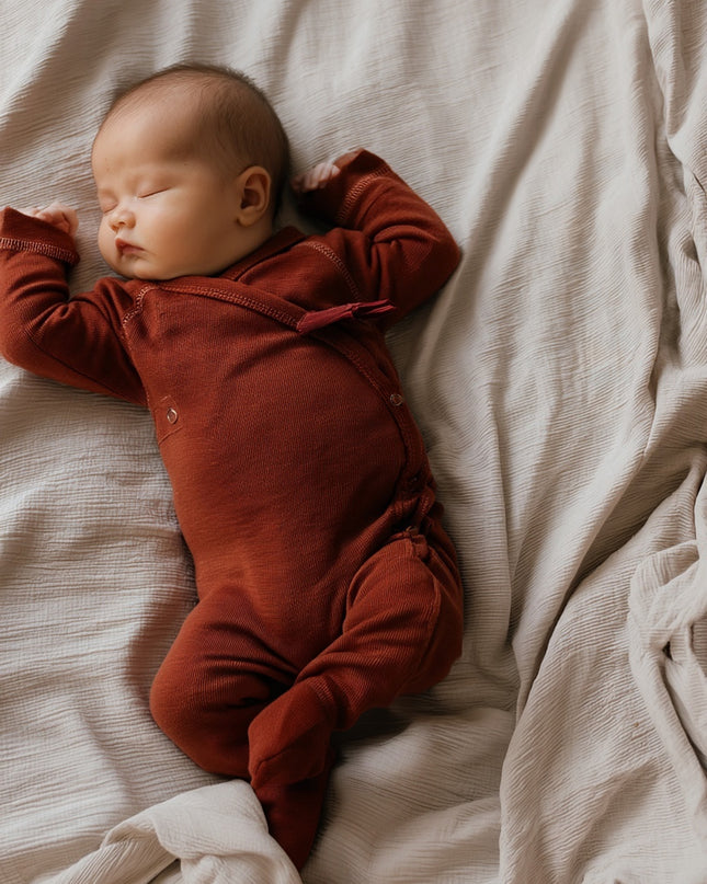 Woolen playsuit / romper suit – merino wool