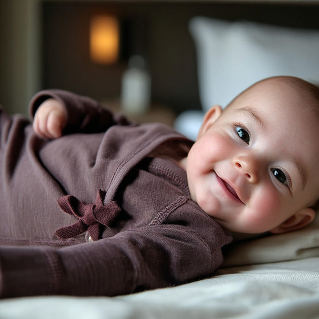 Wollen boxpakje / kruippakje – merino wol - Peppercorn