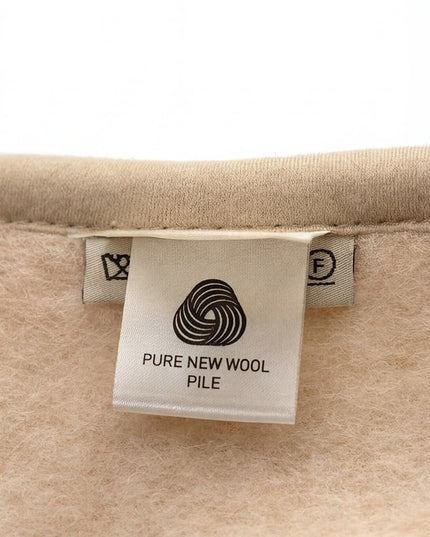 Wollen ledikantdeken 93x135cm - Merinowol - Amandel