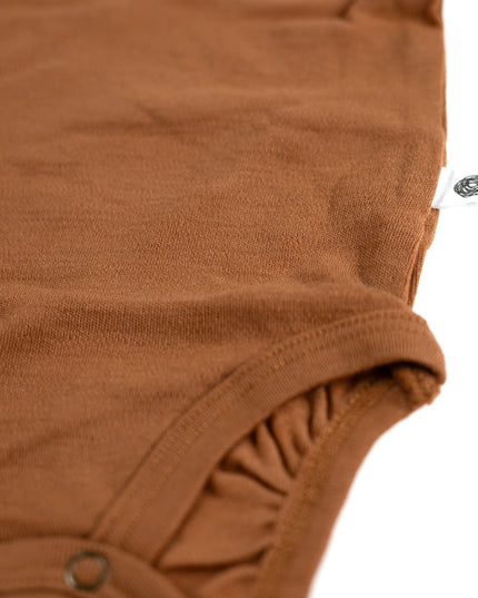 Wollen Romper korte mouw – Merinowol - Argan Oil