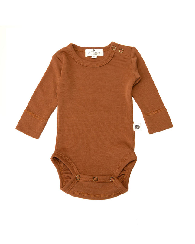 Wollen Romper lange mouw – Merinowol - Argan Oil