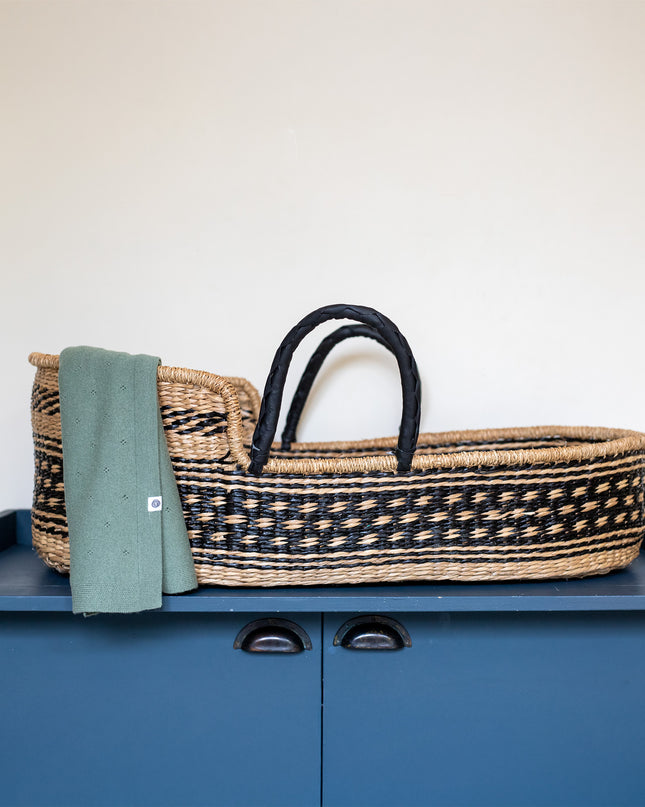 Moses basket - Moses cradle made of seagrass - Lilli