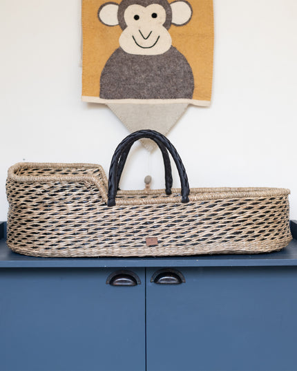 Moses basket - Moses cradle made of seagrass - Max