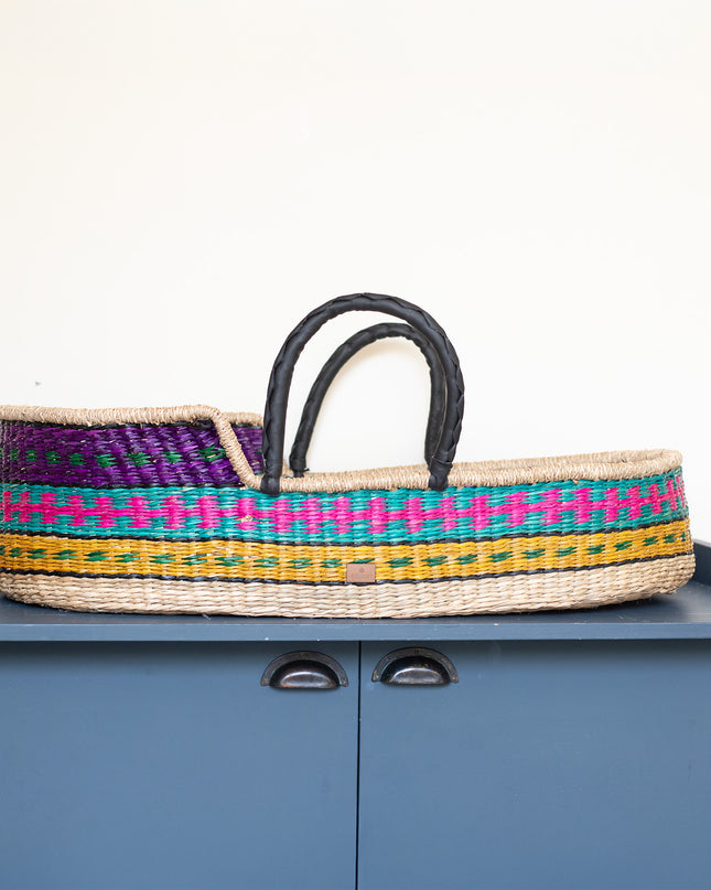 Moses basket - Moses cradle made of seagrass - Mila