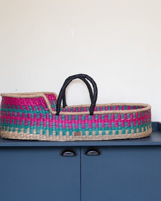 Moses basket - Moses cradle made of seagrass - Mira