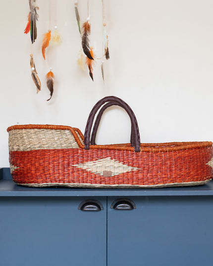 Moses basket - Moses cradle made of seagrass - Ranja