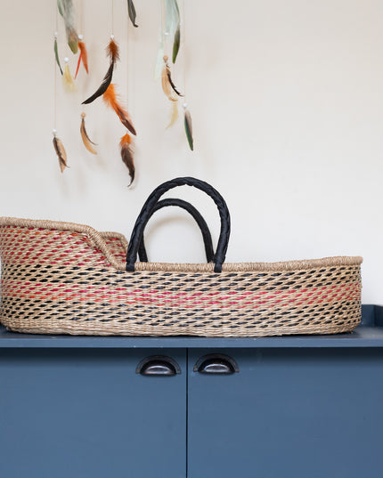 Moses basket - Moses cradle of seagrass - Robin