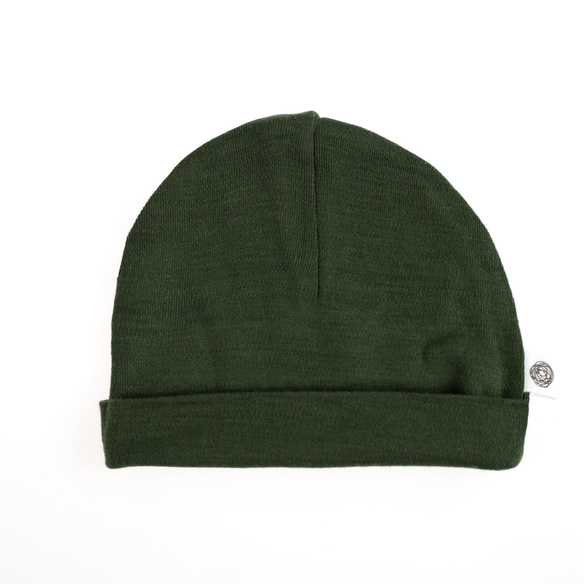 Wollen baby muts - Merinowol - Rifle Green