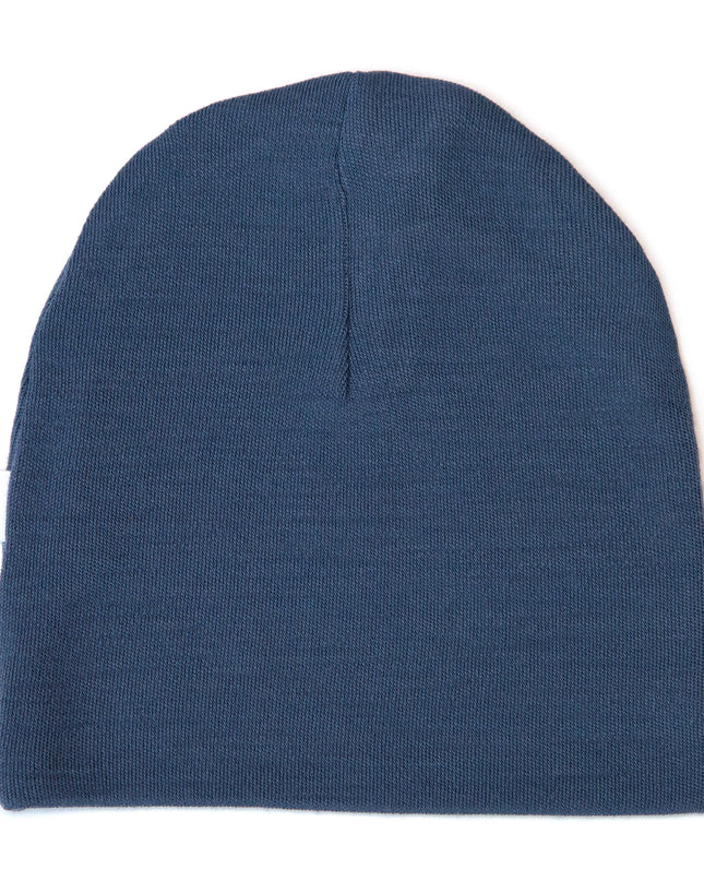 Wollen baby muts - Merinowol - Vintage Indigo