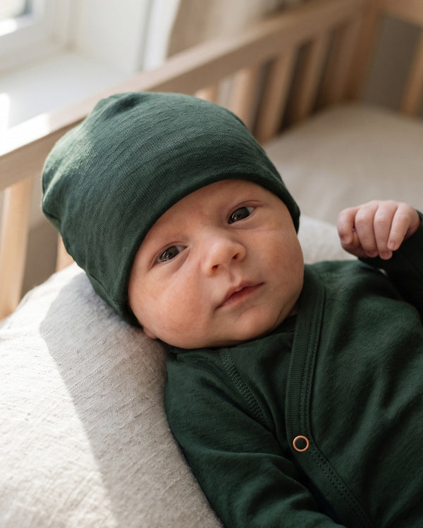 Wollen baby muts - Merinowol - Mountain view