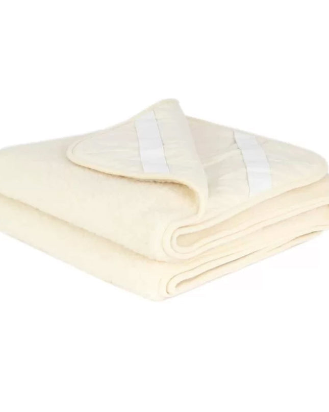 Wollen onderlegger / onderdeken peuterbed – merinowol – 70x160cm - Natural