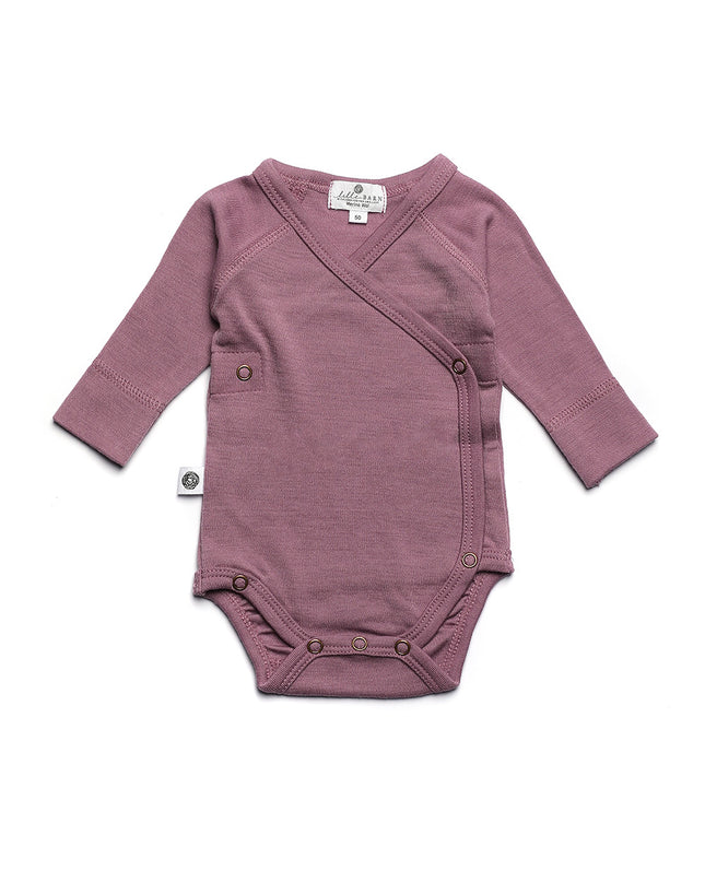 Wollen Overslagromper lange mouw – Merinowol – Grape Shake