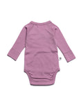 Wollen Overslagromper lange mouw – Merinowol – Lavender Mist