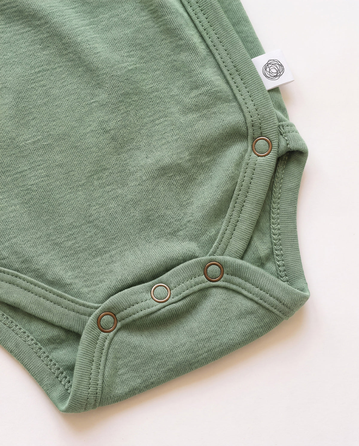 Wollen Romper korte mouwen – Merinowol - Shale Green