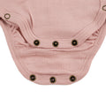 Wollen Overslagromper lange mouw – Merinowol - Misty Rose