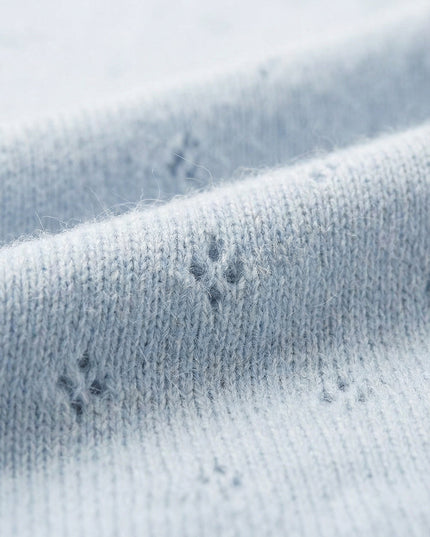 Wollen Babydeken / Kinderdeken  / Wikkeldeken - Pointelle Gebreid  - Merinowol - Georgia