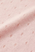 Wollen Babydeken / Kinderdeken  / Wikkeldeken - Pointelle Gebreid  - Merinowol - Powder Puff