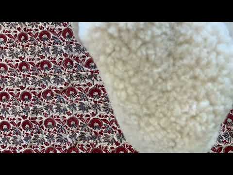 Ledikantdeken merinowol 2 laags - 93x135cm - Amandel