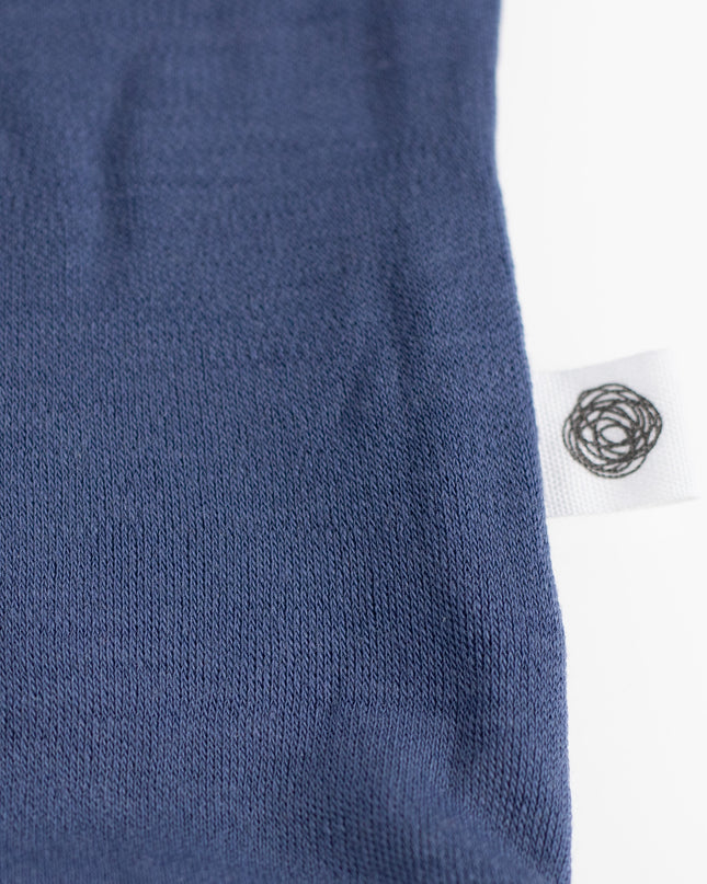 Wollen Romper korte mouw – Merinowol - Vintage Indigo