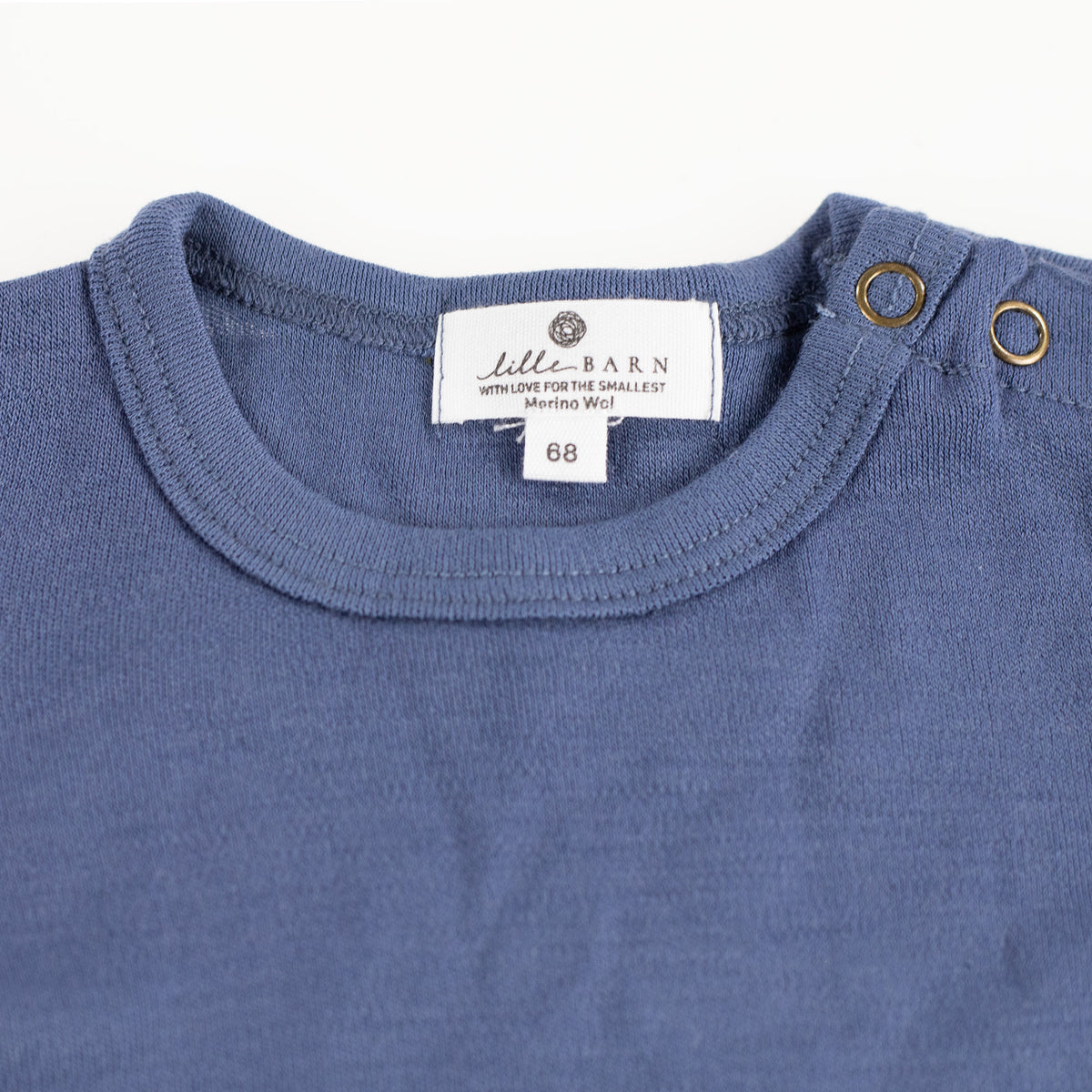 Wollen Romper korte mouw – Merinowol - Vintage Indigo