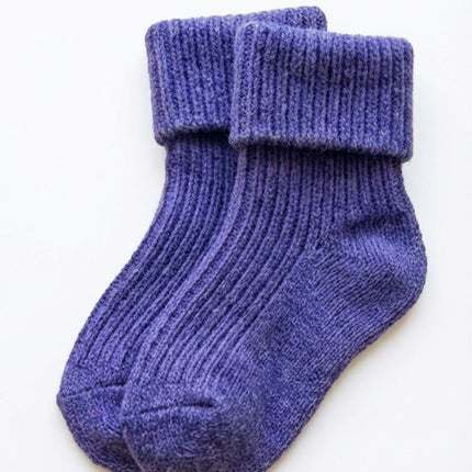 Wollen Baby Sokjes - Violet