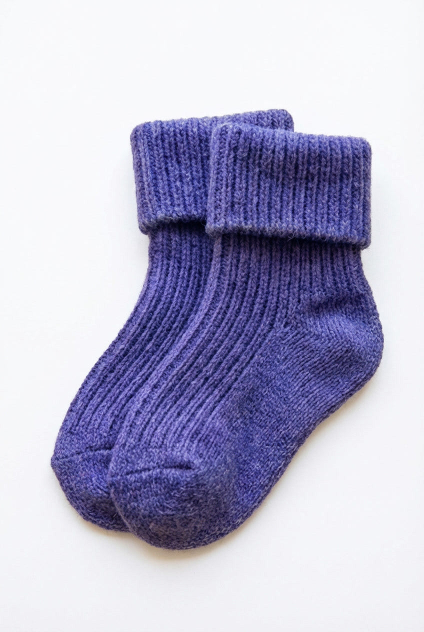 Wollen Baby Sokjes - Violet