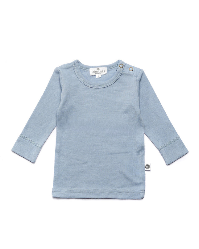 Wollen baby- kindertrui - Merinowol - Blue Fog