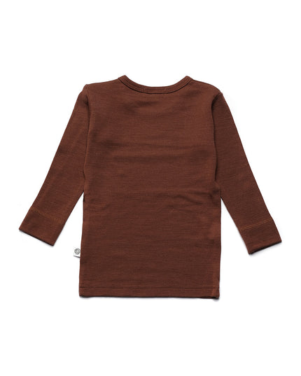 Wollen baby- kindertrui - Merinowol - Cinnamon