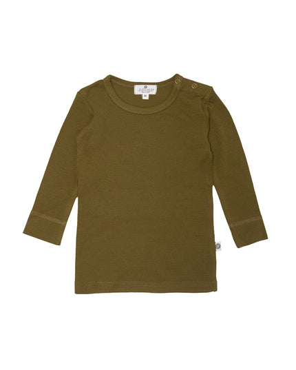 Wollen baby- kindertrui - Merinowol - Fir Green