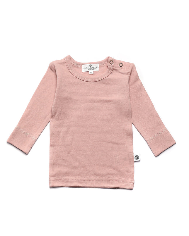 Wollen baby- kindertrui - Merinowol - Misty Rose