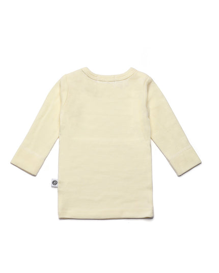 Wollen Baby trui / long sleeve shirt – Merinowol - Naturel