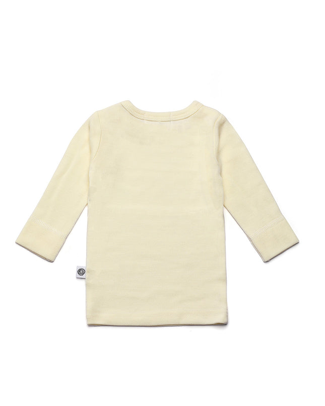 Wollen Baby trui / long sleeve shirt – Merinowol - Naturel