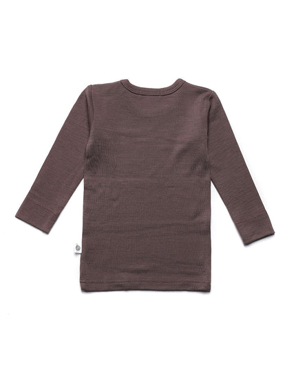 Wollen baby- kindertrui - Merinowol - Peppercorn
